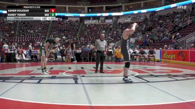 189 lbs Preliminaries - Asher Kolesar, Northeast Bradford vs Kasey Yoder, North Star