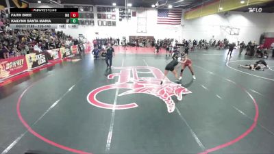 135-140 lbs Semifinal - Kailynn Santa Maria, Santa Fe vs Faith Bree, Independant