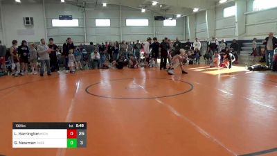 132 lbs Round 1 - Luke Harrington, Michigan Mayhem vs Garrett Newman, Phoenix Wrestling Club