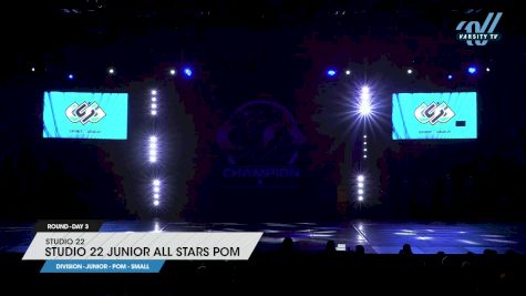 Studio 22 - Studio 22 Junior All Stars Pom [2023 Junior - Pom - Small Day 3] 2023 ASC Schaumburg Showdown & CSG Schaumburg Dance Grand Nationals