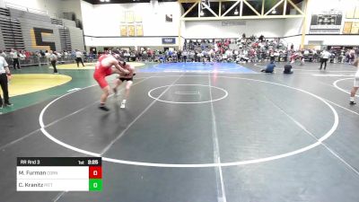 184D lbs Rr Rnd 3 - Matt Furman, Cornell vs Chase Kranitz, Pitt