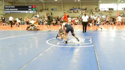 132 lbs Round Of 32 - Nolan Rice, TDWC Maniacs Blue - HSB vs Luke DeSantis, All American Wrestling Club - HSB