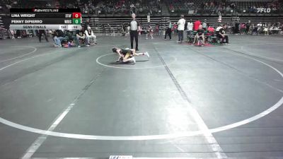 55 lbs Semifinal - Lina Wright, Stafford vs Penny DiPierro, Wrecking Crew Wrestling Academy