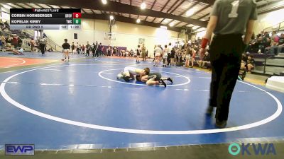 64-67 lbs Rr Rnd 2 - Corbin Hornberger, Grover Rains Wrestling Club vs Kopelan Kirby, Tahlequah Wrestling Club