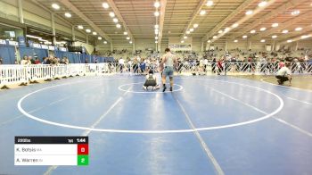 220 lbs Round Of 32 - Kevin Botsis, MA vs Andy Warren, IN