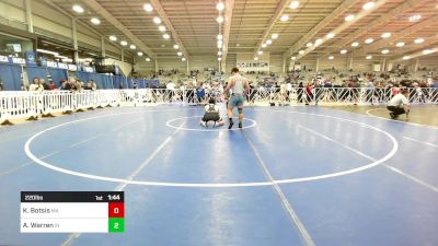 220 lbs Round Of 32 - Kevin Botsis, MA vs Andy Warren, IN