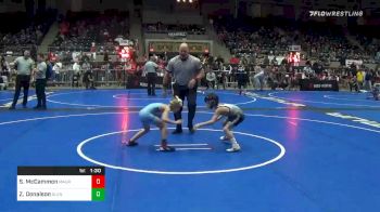 55 lbs Quarterfinal - Spenser McCammon, Maurer Coughlin WC vs Zachary Donalson, Glenpool