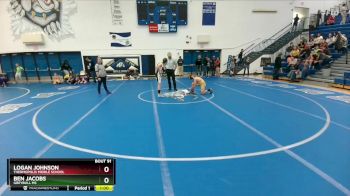 98 lbs Cons. Round 3 - Logan Johnson, Thermopolis Middle School vs Ben Jacobs, Greybull MS