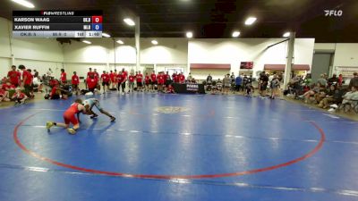 75 lbs Karson Waag, Oklahoma Blue vs Xavier Ruffin, Michigan Red