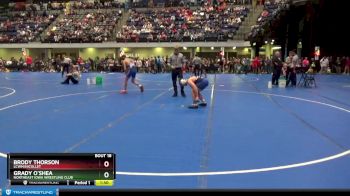 130 lbs Quarterfinal - Brody Thorson, LCWM/Nicollet vs Grady O`Shea, Northeast Iowa Wrestling Club