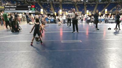 50 lbs Consy 4 - Raina Phelps, North East vs Lyvia Reiser, Oil City