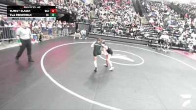 5A 110 lbs Semifinal - Maisey Blaser, Wasatch vs Eva Zimmerman, Hillcrest