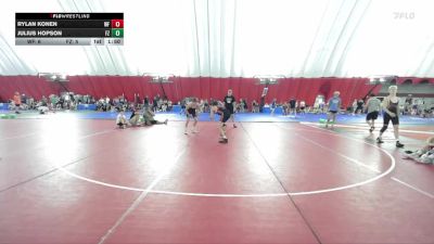 120 lbs Quarters & Wb (16 Team) - Julius Hopson, FZ Wrestling Club A vs Rylan Konen, Weyauwega-Fremont