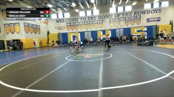 150 Gold Round 1 - Armand Williams, South Dade vs Nikolas Gray, Wellington Community Hs