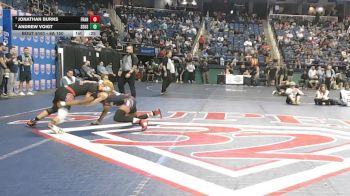 6A 150 lbs Cons. Round 1 - Andrew Voigt, Southeast Guilford High School vs Jonathan Burns, Franklinton