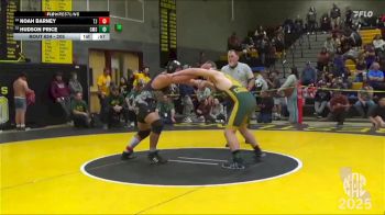 205 lbs Cons. Round 2 - Noah Barney, Toby Johnson vs Hudson Price, Cooley Middle School