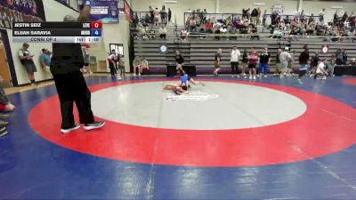 120 lbs Consi Of 4 - Jestin Seiz, Level Up Wrestling Center vs Elijah Saravia, Morris Fitness Wrestling Club