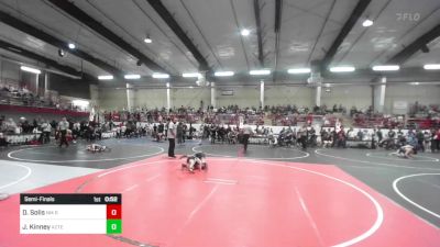 87 lbs Semifinal - Daniel Solis, NM Royalty vs Josiah Kinney, Aztec