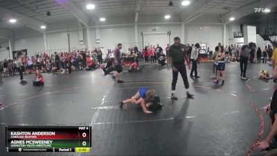 60/65 Round 3 - Kashton Anderson, Carolina Reapers vs Agnes McSweeney, Lexington Youth Wrestling