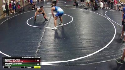 128 lbs Cons. Round 4 - Johnny Olmos, Dark Horse Wrestling Club vs Tasman Johnson, Palo Alto