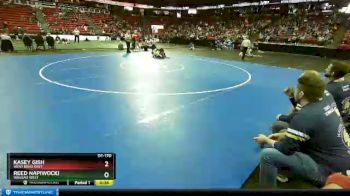 D1-170 lbs Cons. Round 2 - Kasey Gish, West Bend East vs Reed Napiwocki, Wausau West
