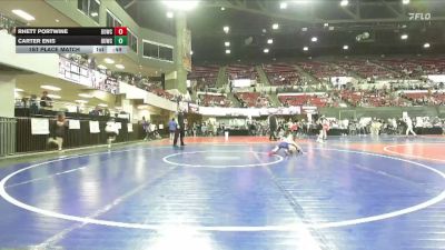61 lbs 1st Place Match - Carter Enis, Thermopolis Wrestling Club vs Rhett Portwine, Dickinson Wrestling Club