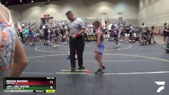 78 lbs Round 5 (6 Team) - Kayden Barnes, Ares Red vs Henry Antrobus, Indiana Outlaws