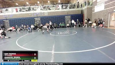 100 lbs Round 1 - Emerson Jensen, Middleton Wrestling Club vs Sam Thomas, 208 Badgers