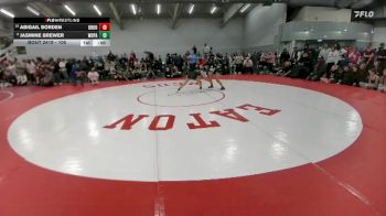 105 lbs Cons. Round 6 - Jasmine Brewer, Woodland Park vs Abigail Borden, Broomfield