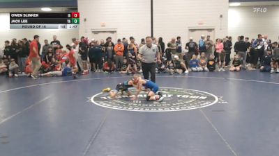 60 lbs Round Of 16 - Owen Slinker, IA vs Jack Lee, VA