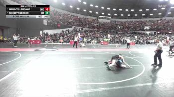 66 lbs Quarterfinal - Maddox LaRonge, CrassTrained: Weigh In Club vs Bennett Becker, Hartford