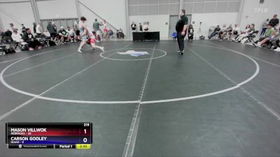 215 lbs Round 2 (8 Team) - Mason Villwok, Nebraska vs Carson Gooley, Idaho