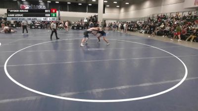 165 lbs Champ. Rd Of 64 - Liam LeDuc, Flathead High School Wrestling vs Ryder Kruse, Nebraska Wrestling Training Center