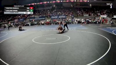 D 1 144 lbs Cons. Semi - Leeland Webb, Chalmette vs Tristen Kimball, Terrebonne