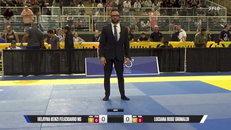 Luciana Rose Grimaldi vs Helayna Kenzi Felicidario Ng 2025 Pan Kids Jiu-Jitsu IBJJF Championship