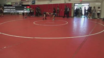 125 lbs Champ. Round 2 - Lorenzo Reyes, Cerritos College vs Seth Atherton, Rio Hondo College