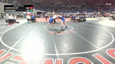 6A Boys 285 lbs Cons. Semi - Noah Miner, Aloha Boys vs Austin Phillips, Newberg Boys