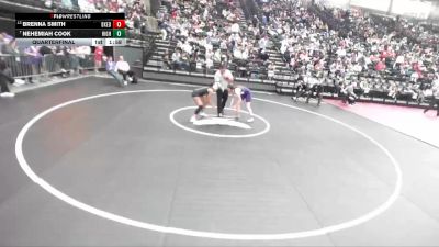 5A 135 lbs Quarterfinal - Nehemiah Cook, Highland vs Brenna Smith, Box Elder