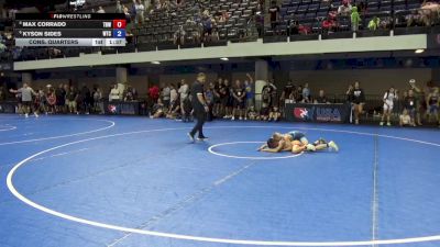 67 lbs Cons. Quarters - Max Corrado, The Best Wrestler vs Kyson Sides, Wichita Training Center