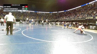 124 lbs Round Of 32 - Lily Joyce, General McLane vs Lauren Porterfield, Connellsville
