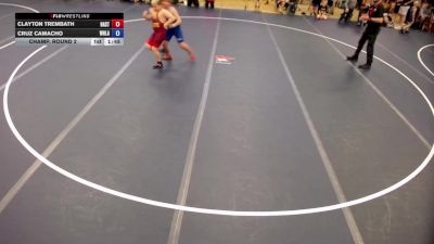 140 lbs Champ. Round 2 - Cruz Camacho, Whitebear Lake vs Clayton Trembath, Hastings