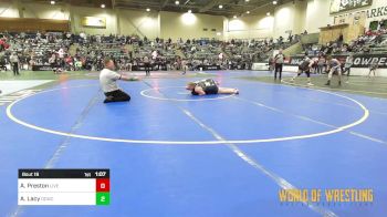 185 lbs Quarterfinal - Annette Preston, Live Training vs Abagail Lacy, Dark Cloud Wrestling Club