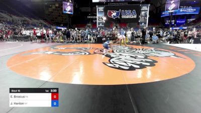 132 lbs Rnd Of 256 - Elijah Brosius, PA vs Jacob Hanlon, NY