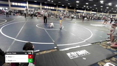 83 lbs Quarterfinal - Hogan Rice, St.charles vs Leland Frost, Marana WC