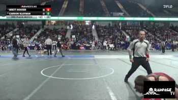 100 lbs 3rd Place Match - Carson Slayman, OZ Trojan vs Brett Koster, Hoxie Kids