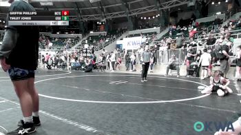 52 lbs Rr Rnd 3 - Griffin Phillips, Murray County Takedown Club vs Tinley Jones, Kingfisher YellowJackets