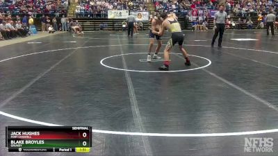 1 - 126 lbs Semifinal - Blake Broyles, Grundy vs Jack Hughes, Fort Chiswell