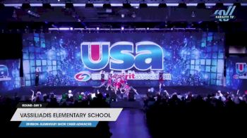 Vassiliadis Elementary School - Elementary Show Cheer Advanced [2023 Elementary Show Cheer Advanced Day 3] 2023 USA Spirit & Junior Nationals/Collegiate Championships