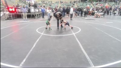 46 lbs Consi Of 8 #1 - Sawyer Whitcome, No Team vs Anthony Rodriguez, Fallon Outlaws WC