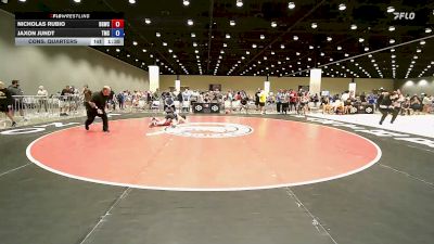 100 lbs Cons. Quarters - Nicholas Rubio, Big Game Wrestling Club vs Jaxon Jundt, Team Missouri Select